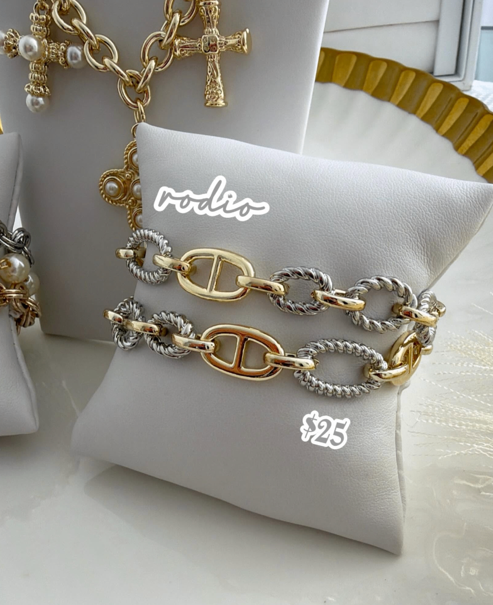 Pulsera Rodio Bicolor